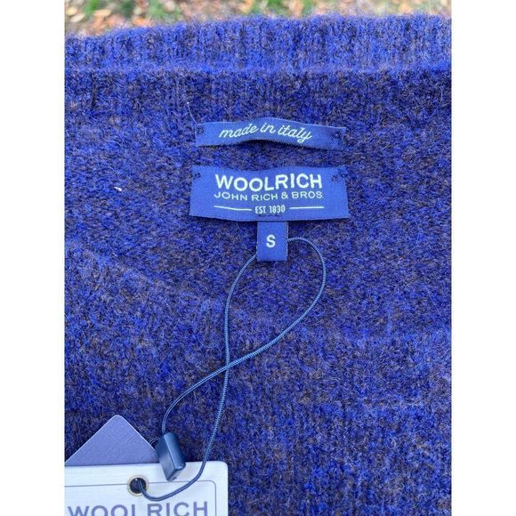 Woolrich John Rich purple grey gold Alpaca Yak Sweater NWT S $295 - Picture 2 of 10
